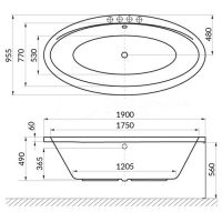 схема Excellent Lumina 190х95