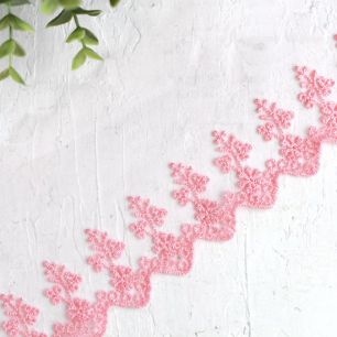 Кружево Волшебный лес, розовое 11 см.