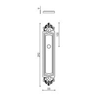 Ручка на планке Venezia Castello PL96 WC-4. схема