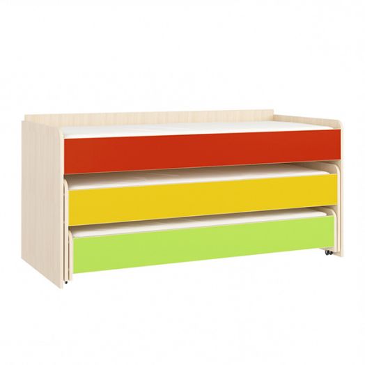 РСН-0042 Кровать 3-х ярусная трансформер выкатная (1432x656x750 мм)