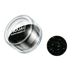 ruNail, блестки (черный)