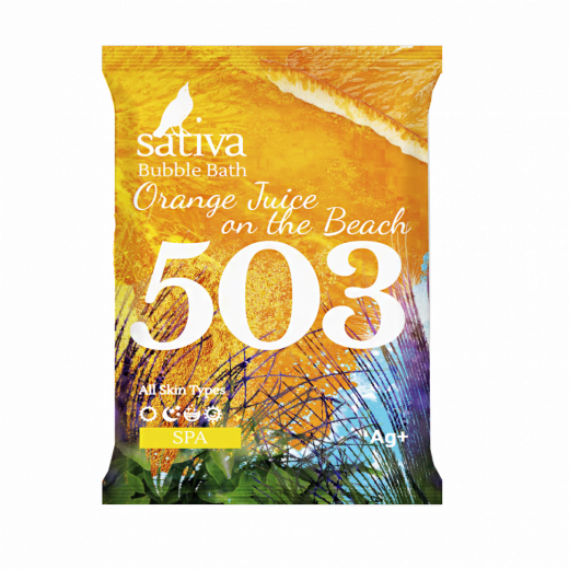 Sativa №503 Пена для ванны "Апельсиновый фреш на пляже" 15г