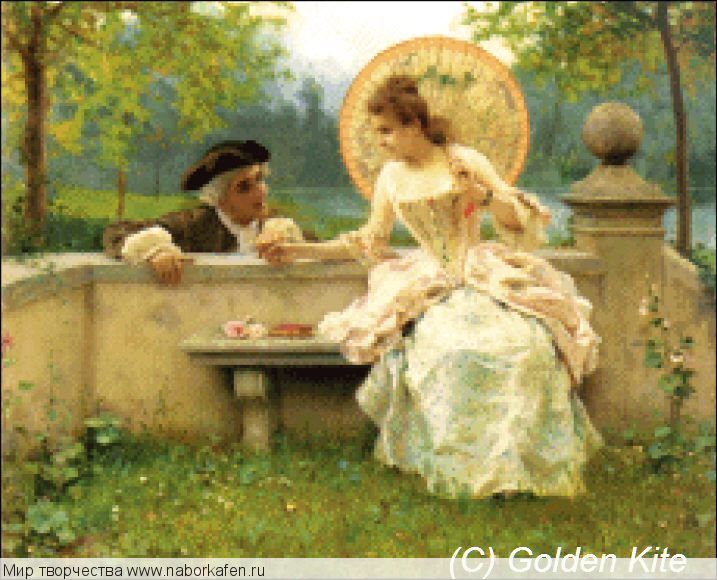 Набор для вышивания "1532 A Tender Moment in the Garden (small)"