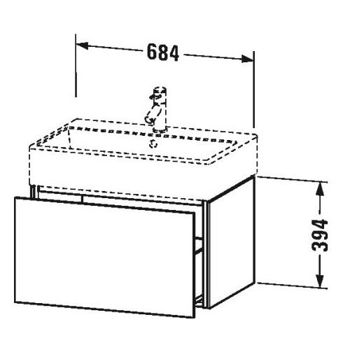 Тумба под раковину Duravit L-Cube LC 6174-6179 схема 9