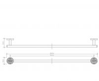 Полотенцедержатель Decor Walther BA HTE 05313-05315 схема 4