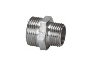 Ниппель переходной 1"1/2-1"1/4 (D40-32) нар/нар никель