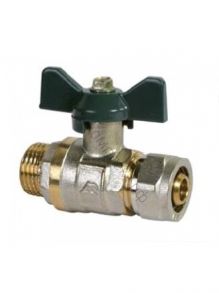 КРАН  шар.  для МП AQUALINK 20х1/2" цанга-НР бабочка