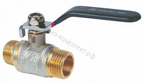 КРАН  шар. AQUALINK 1" НР-НР РЫЧАГ (никелированный)