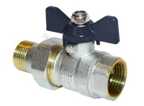 КРАН  шар. СО СГОНОМ  AQUALINK 1/2" ВР-НР БАБОЧКА