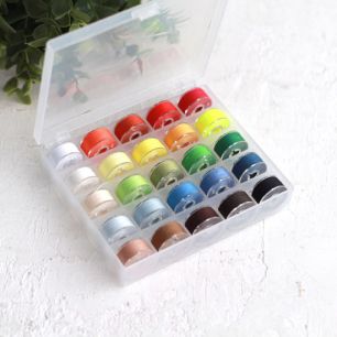 Контейнер-органайзер для хранения шпулек со шпульками и нитками 100 х 120 х 25 мм.