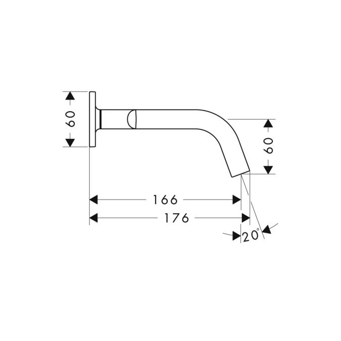 Смеситель Hansgrohe AXOR Citterio M для раковины 34313000 схема 1