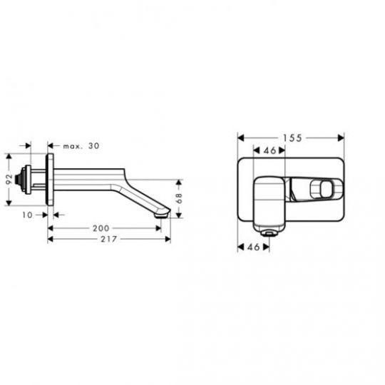 Смеситель Hansgrohe AXOR Urquiola для раковины 11026000 ФОТО