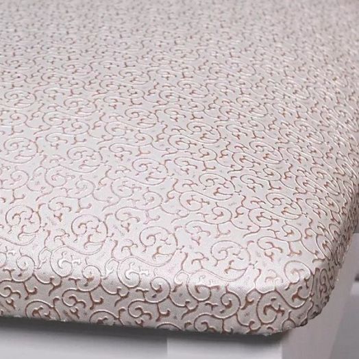 Банкетка “Рози” (Белый/Броде 024 Бело-Бронзовый)