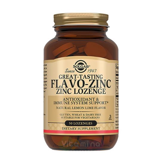 Солгар Флаво Цинк пастилки №50