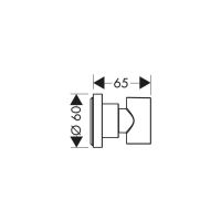 Держатель ручного душа Hansgrohe AXOR Citterio 39525000 схема 1