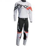 Thor Pulse Cube Lite Gray/Red Orange джерси и штаны для мотокросса