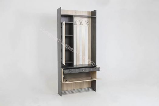 Модульная прихожая Гретта (Ясень Черный/Дуб Сонома)