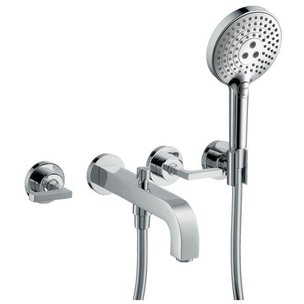 Смеситель Hansgrohe AXOR Citterio для ванны с душем 39448000 схема 2