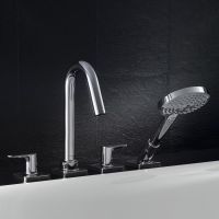 Смеситель на борт ванны Hansgrohe AXOR Citterio M с душем и поворотным изливом 34454000 схема 2