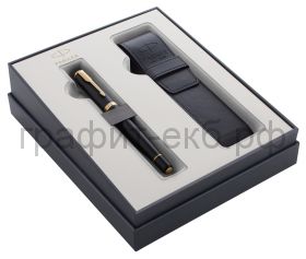 Набор Parker Urban Ручка перьевая Black GT + чехол 2121997