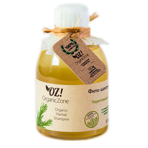 OrganicZone - ФИТО-ШАМПУНЬ "УКРЕПЛЯЮЩИЙ"  300 мл
