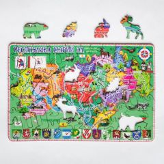 Деревянный пазл Карта Марий Эл