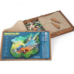 Деревянный пазл YOSHATOYS Динозавр