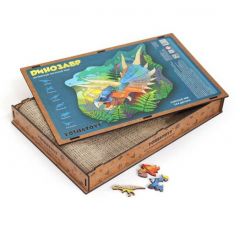 Деревянный пазл Динозавр