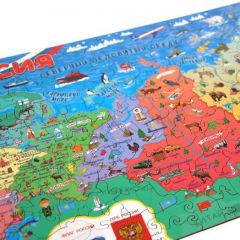 Деревянный пазл YOSHATOYS Карта России макси