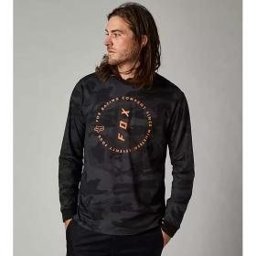 Fox Clean Up LS Tech Tee Black Camo футболка