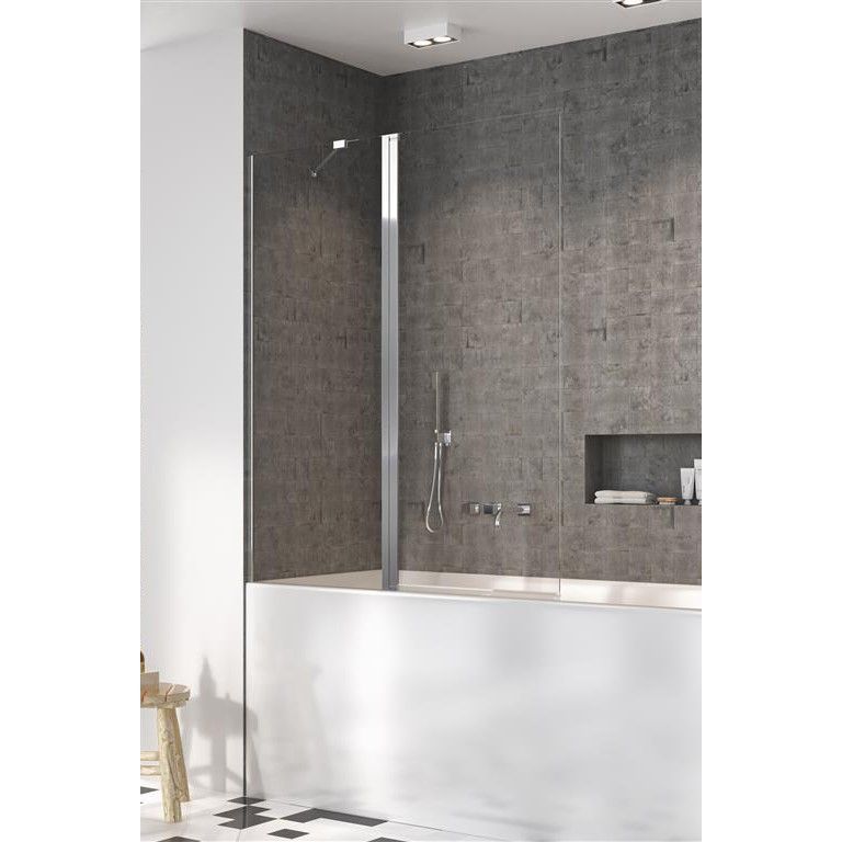 Изображение Защитная фиксированно-распашная шторка на ванну Radaway Nes 8 PND II