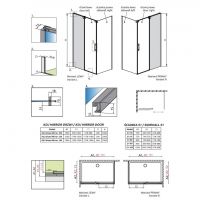 Душевое ограждение Radaway Espera KDJ Mirror с зеркалом схема 2