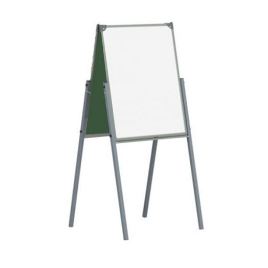 Мольберт двухсторонний для маркера и мела 75х50 см