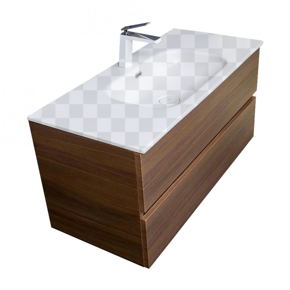 Изображение Тумба без раковины Armadi Art Vallessi 120*46 см 2 полки