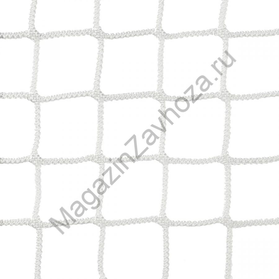 Сетка большой теннис Д=3,0мм яч 40*40 мм цв. Бел Раз. 1,07*12,8 м обш. с 4-х ст. верх лента 5 см ПП