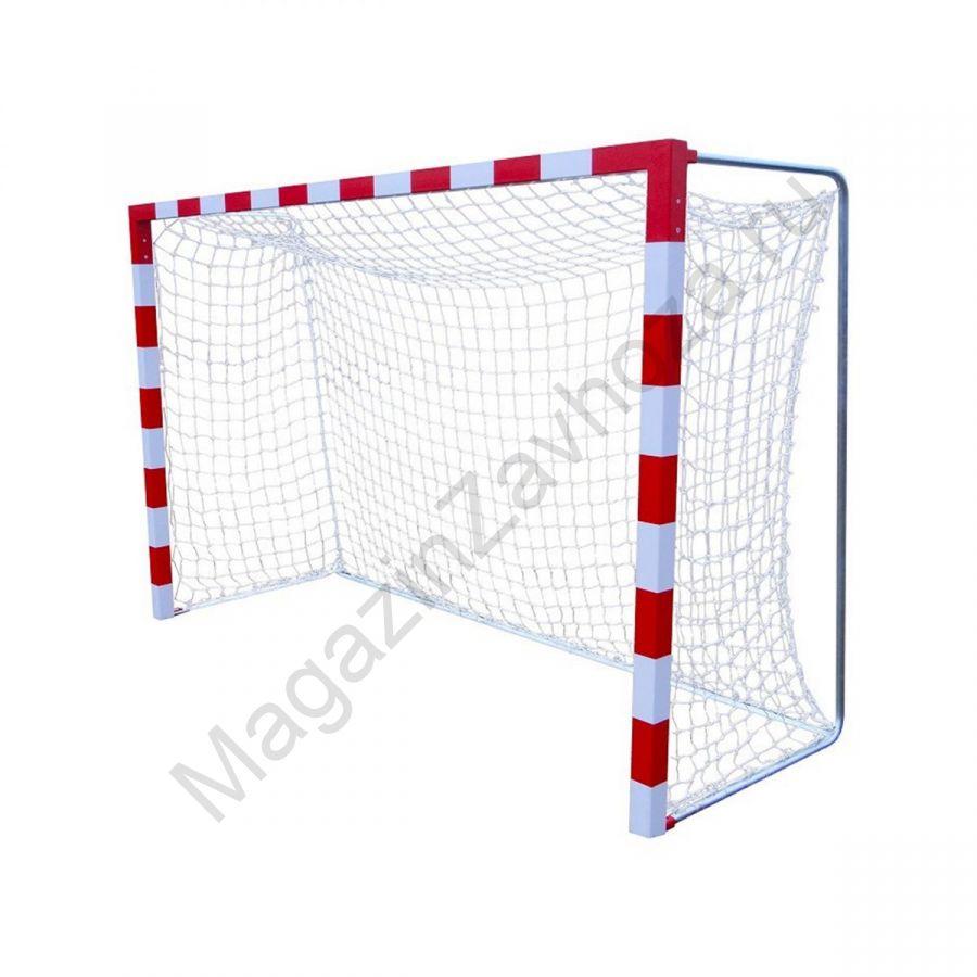 Сетка гандбол/мини-футбол Д=2,0 мм яч.100*100 белый Размер 2,00 * 3,00 * 1.0 м  ПП (пара).