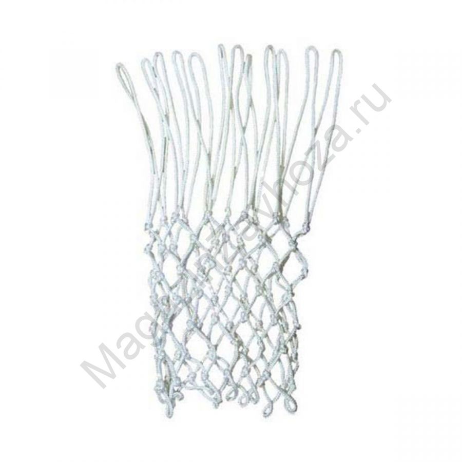 Сетка баскетбол Д=3,0 мм, цв белый ПП (1 шт.)