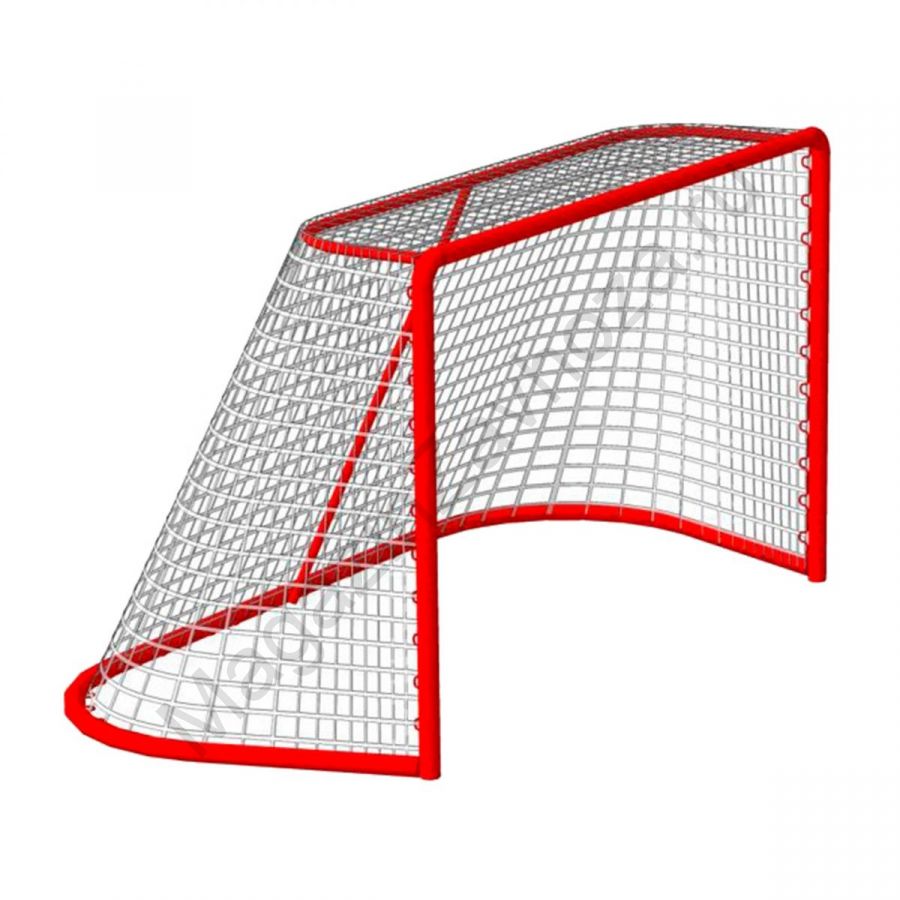 Сетка хоккей яч. 40*40 (1,25*1,85*1,30м) d=5,0мм, цвет белый (пара).