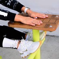 Fix-1703 Уличный тренажер Растяжка сидя с мерной шкалой