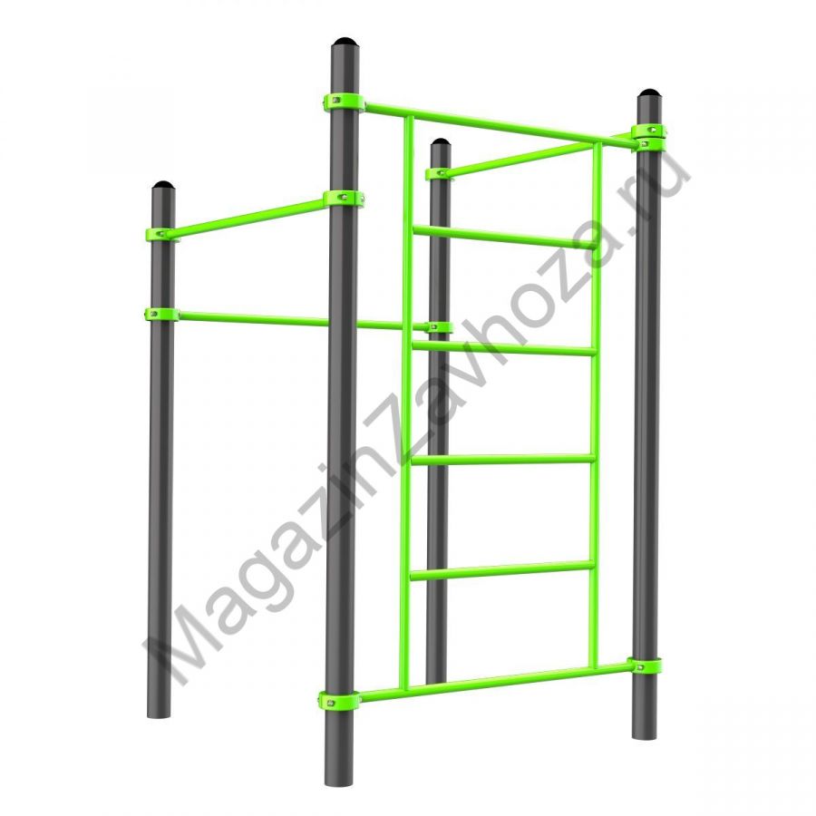 W316 Воркаут (3 перекладины, шведская стенка) Zavodsporta