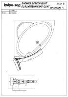 Душевая шторка на ванну Kolpa San QUAT TP 105 (Кват ТП 105) схема 2