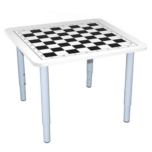 КШТР-02 Стол шахматный на опорах регулируемый Точка Роста (800х800 мм)