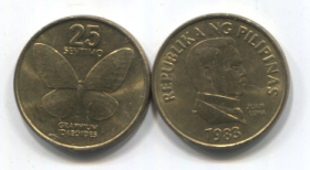 Филиппины 25 сентимо 1983 VF