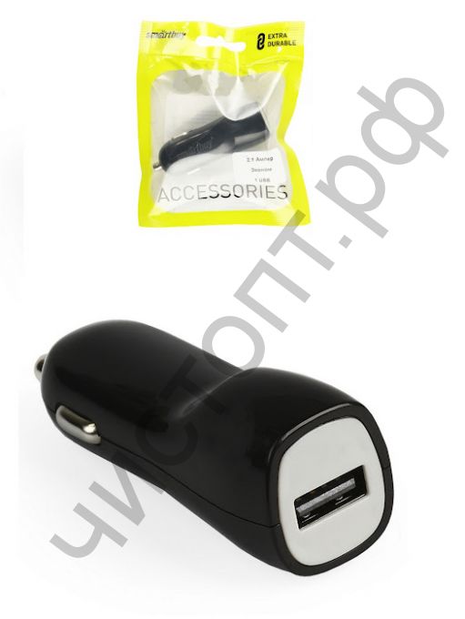 АЗУ SmartBuy® NOVA MKII с USB выходом 2.1А, черное ЭКО (SBP-1503eco)