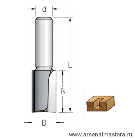 Фреза пазовая 30 x 32 x 73 x 12 WPW  P253002