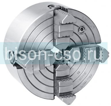 Патрон токарный БИЗОН 4344-200-3  DIN 55029 4-х кулачковый