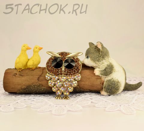 Брошь-кулон "Сова" (США)