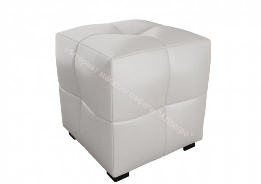 Пуф Квадратик Сантекс Белый