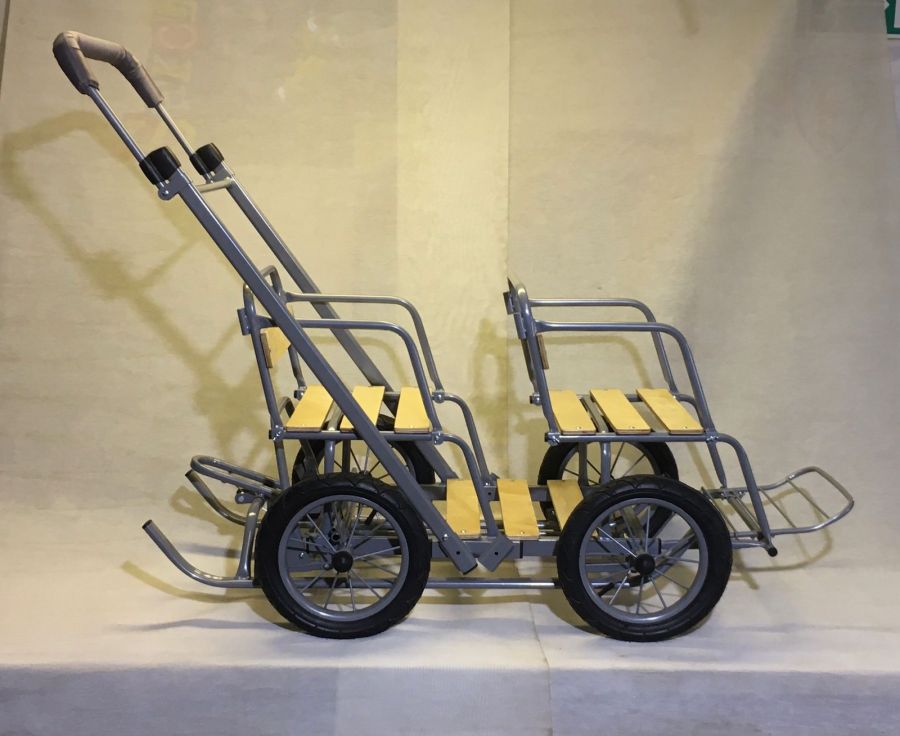 Санки для двойни усиленные - полный комплект