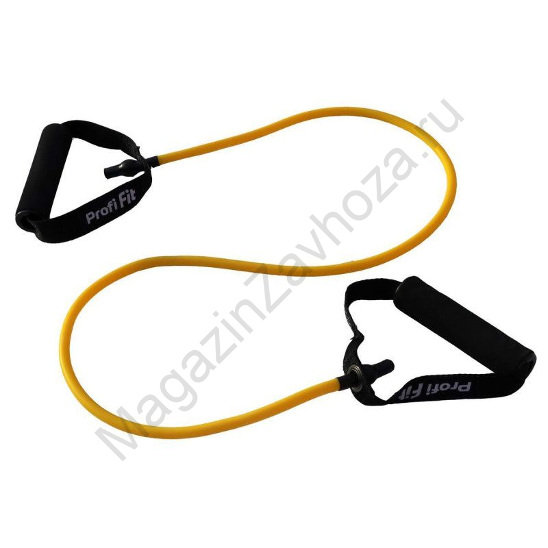 Эспандер трубчатый PROFI-FIT, желтый, сопротивление 3,5 кг